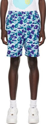 Blue ABC Camo Shorts