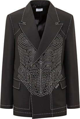 Runway Body Stitch Long-Sleeved Jacket