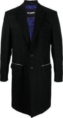 Single-Breasted Wool Coat-DC