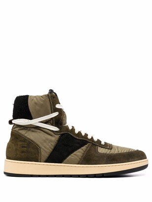 Rhecess panelled high-top sneakers