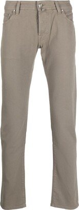 Logo-Patch Straight-Leg Trousers-BO