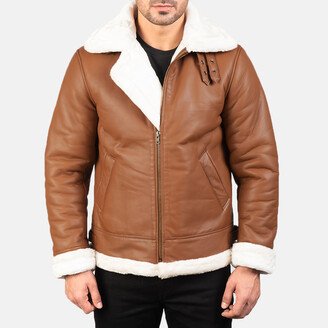 Francis B-3 Brown Leather Bomber Jacket