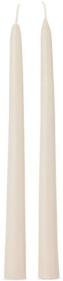 Beige Tapered Candlestick Set