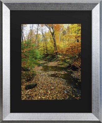 Kurt Shaffer Autumn Stream Matted Framed Art - 27 x 33