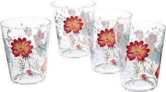 Acrylic Butterfly Meadow 4-Piece Dof Set, 1.10 LB, Multi