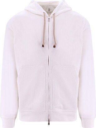 Zipped Drawstring Hoodie