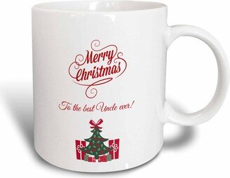 3dRose Merry Christmas To The Best Aunt Ever Mug, 15 oz, White