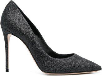 Julia 100mm glitter pumps