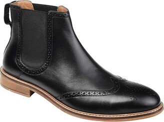 Watson Wing Tip Chelsea Boot (Black) Men's Shoes