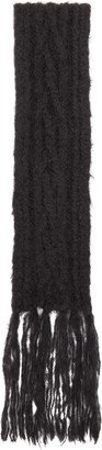 OPEN YY Gray Fringe Scarf