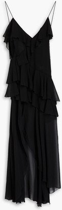 Alva ruffle-trimmed chiffon maxi dress