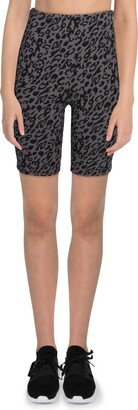 Mel Womens Animal Print Pocket Bike Short