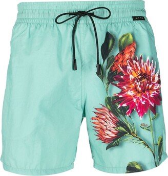 Floral-Print Swim Shorts