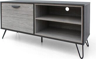 Veda Mid Century Modern TV Stand for TVs up to 48 Gray