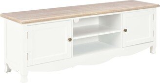 TV Stand White 47.2x11.8x15.7 Wood