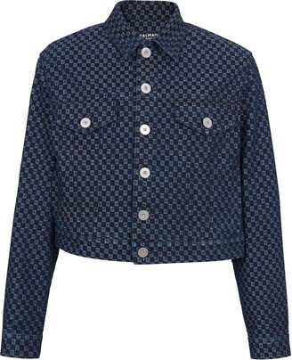 Monogram-Jacquard Denim Jacket