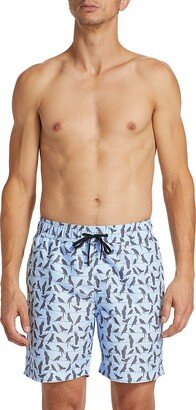 Saks Fifth Avenue Made in Italy Saks Fifth Avenue Men's Birds Swim Shorts