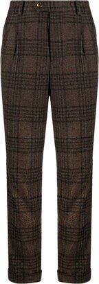 Prince of Wales slim-cut trousers