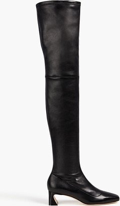 Leather over-the-knee boots-AA