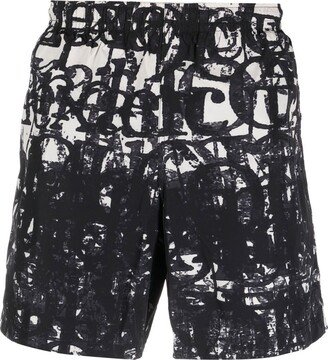 Logo-Print Swim Shorts-AB