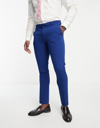 super skinny suit pants in indigo