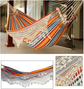 Handmade Cotton 'Festive Brazil' Hammock