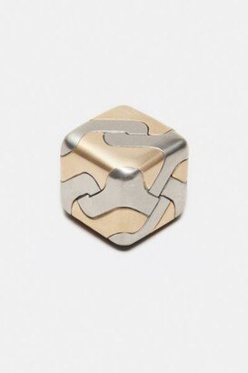 Tycho Solid Steel and Brass Cube Puzzle