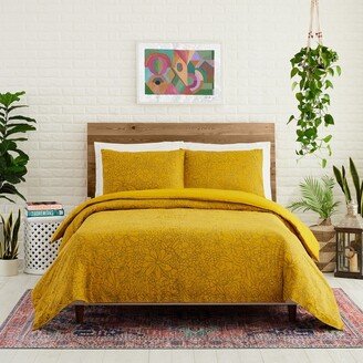 Birds and Bee 3-Piece Duvet Cover Set