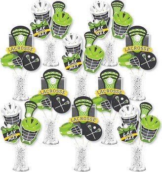 Big Dot of Happiness Lax to the Max Lacrosse Party Centerpiece Sticks Showstopper Table Toppers 35 Pieces