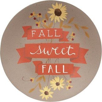 Fall Sweet Fall Plate - H - 11.50 in. W - 11.50 in. L - 0.75 in.