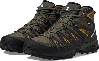 X Ultra Pioneer Mid Climasalomon Waterproof (Olive Night Beluga Amber Gold) Men's Shoes