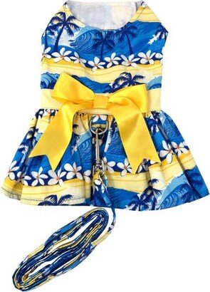 Doggie Design Catching Waves Dog Dress with Matching Leash (Small)