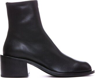 Rounded Toe Ankle Boots