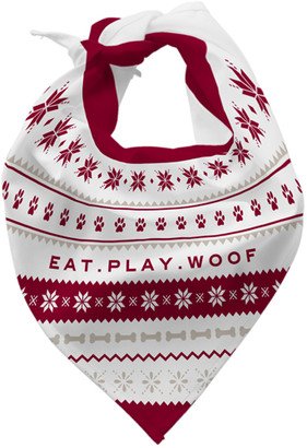 Pet Bandanas: Holiday Fair Isle Bandana