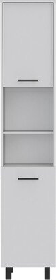 2-Shelf Rectangle Pantry Cabinet White