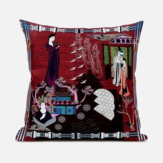 Amrita Sen Designs Amrita Sen Empress Hall Indoor Outdoor Pillow Zip-AC