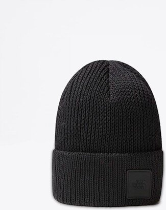 Explore Beanie Black rib-knitted beanie - Explore beanie