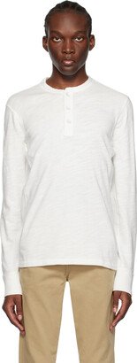 White Flame Long Sleeve Henley