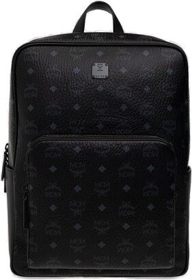 Aren Monogram Printed Backpack-AA