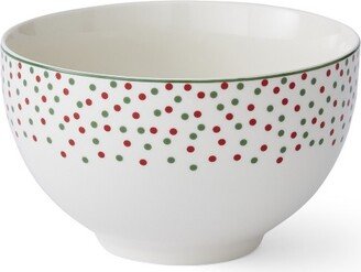 Christmas Tree Polka Dot Rice Bowl