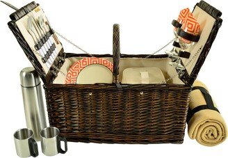 Surrey Willow Picnic Basket for 2 with Blanket and Coffee Set