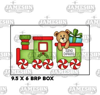 Christmas Holiday Train - 2 Piece Cookie Cutter Set For Brp Box