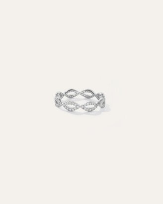 14K Diamond Infinity Amandine Band Ring