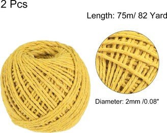 Unique Bargains Twine Packing String Wrapping Cotton Twine 75M Rope for Gift Wrapping