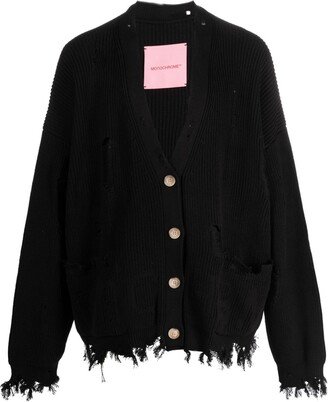 MONOCHROME Gipsy distressed cardigan