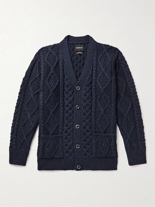 Blind Flowers Cable-Knit Wool Cardigan