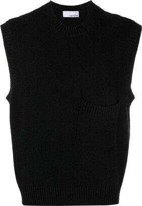 SAGE NATION Black Igloo Wool Vest