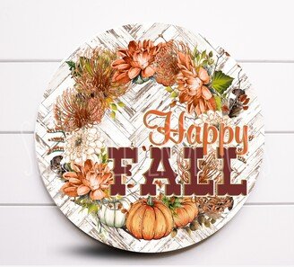 Wreath Sign, Fall Metal Pumpkin Sugar Pepper Designs, Sign For Wreath, Supplies & Decor