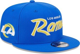 Men's Royal Los Angeles Rams Main Script 9FIFTY Snapback Hat