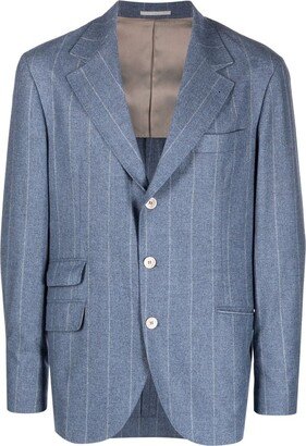 Pinstripe Wool Blazer